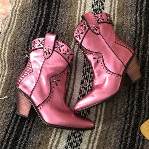 Coach Prairie Metallic Ankle Bootie